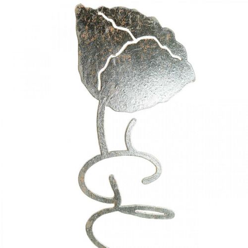 Floristik24 Support métal fleur déco en bois lettrage "Happiness" H40cm
