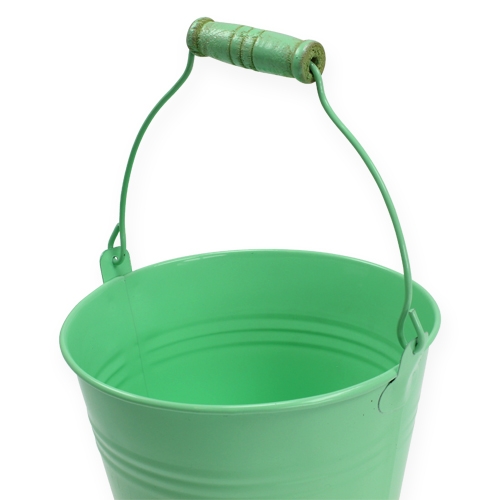 Floristik24 Seau décoratif de type vert. Ø12cm H10cm 8pcs