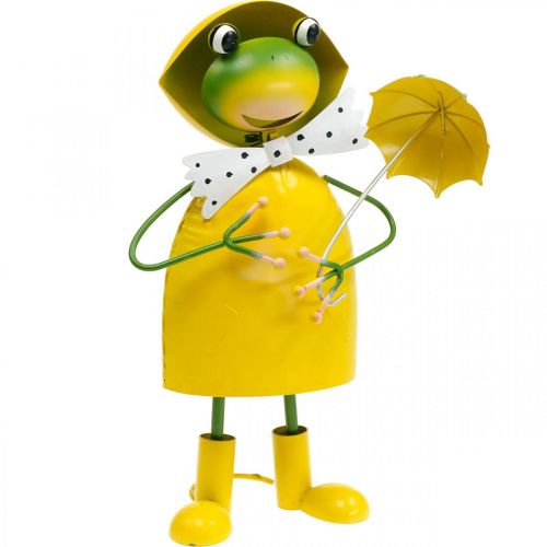 Floristik24 Grenouille figurine déco jardin pluie grenouille métal H35cm