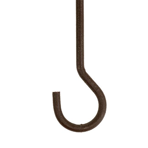 Floristik24 Crochets métalliques marron 35cm 12pcs