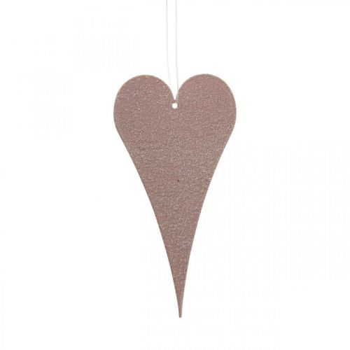 Article Décoration fenêtre à suspendre coeurs métal, coeurs décoratifs à suspendre orange/violet H10cm 6 pcs
