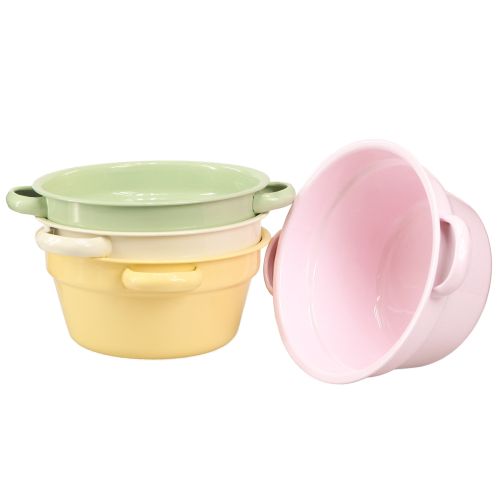Article Bol décoratif en métal de couleur pastel Ø17cm H8cm 4pcs