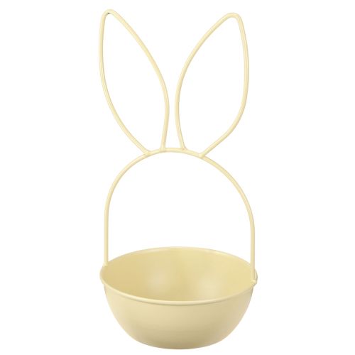 Article Panier de Pâques avec oreilles de lapin, décoration de table pour Pâques et le réveillon du printemps, 34 cm, 1 pièce