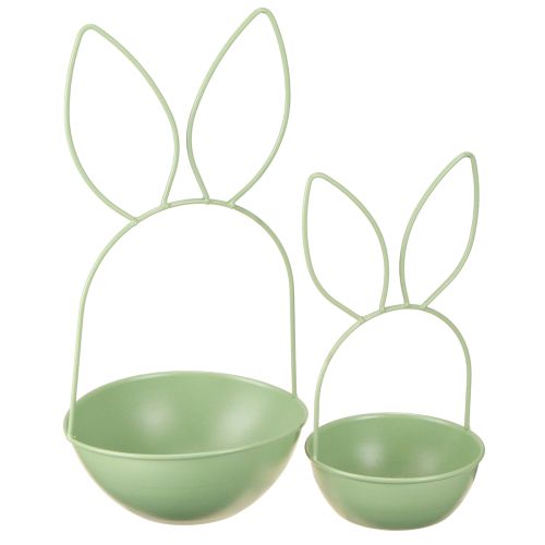 Floristik24 Pot de fleurs lapin, décoration de Pâques pour le salon, 34 cm