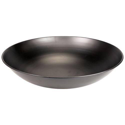 Bol décoratif en métal bol rond en métal noir avec socle Ø50cm