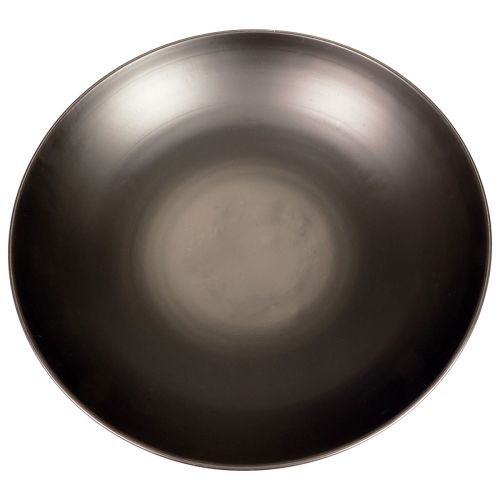 Floristik24 Bol décoratif en métal bol rond en métal noir avec socle Ø50cm