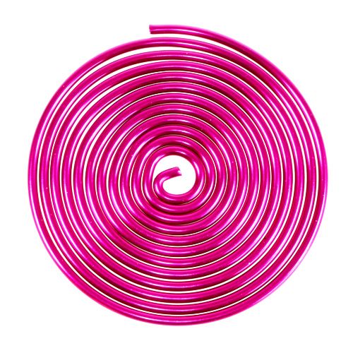 Floristik24 Fil d'escargot en métal escargot rose 2mm 120cm 2pcs