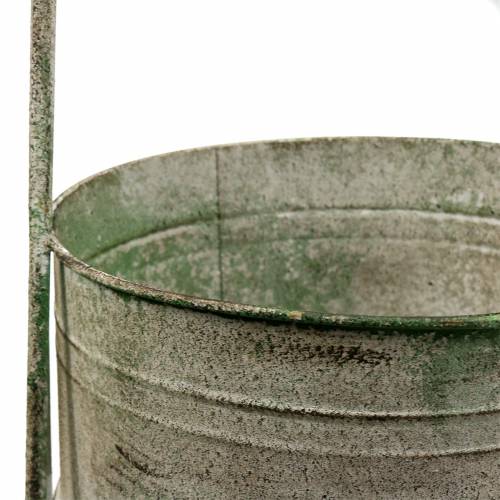 Floristik24 Support métal avec jardinières gris, vert H68cm