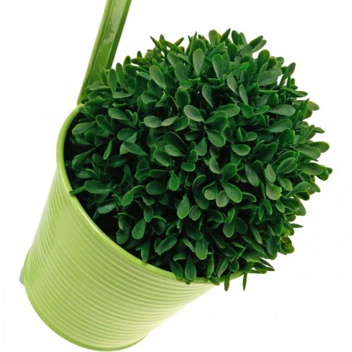 Article Cache-pot à accrocher, décoration balcon, pot de fleur vert Ø13,5cm