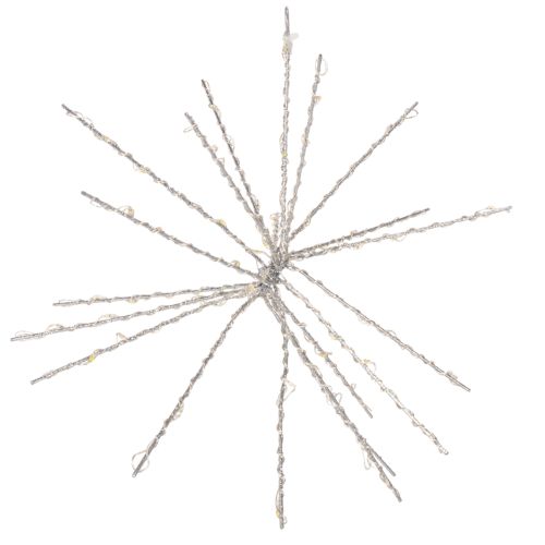 Décoration étoile polaire lumineuse LED 29 cm lumière chaude métal extérieur