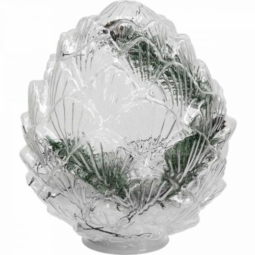 Floristik24 Lumières LED LED Cônes Décoration de Noël Minuterie Blanc Chaud 19.5cm