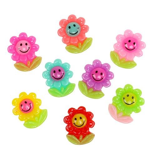 Mini fleurs à coller 2cm 24 pcs