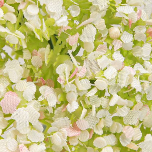 Article Couronne de fleurs artificielles petite couronne blanche rose verte Ø25cm