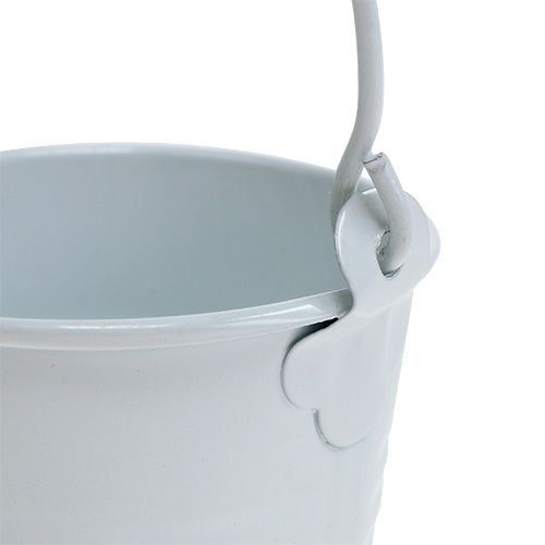 Floristik24 Mini seau blanc Ø6cm H6cm 12p