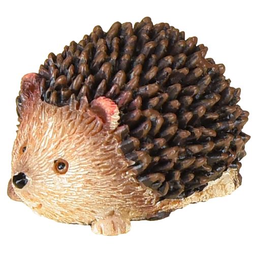 Floristik24 Mini figurines décoratives hérisson automne peintes à la main 4×2,5×2cm 6 pièces