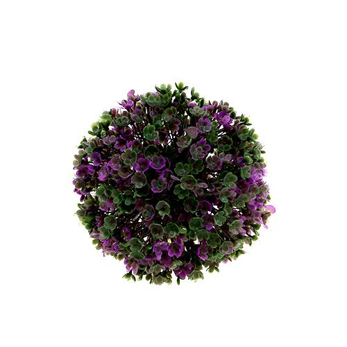 Floristik24.fr Mini boule violette avec fleurs Ø12cm 1pc - acheter pas cher  en ligne