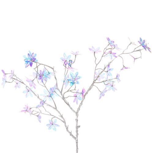 Branche artificielle avec fleurs irisées 80 cm pour décoration intérieure acheter | Floristik24.fr
