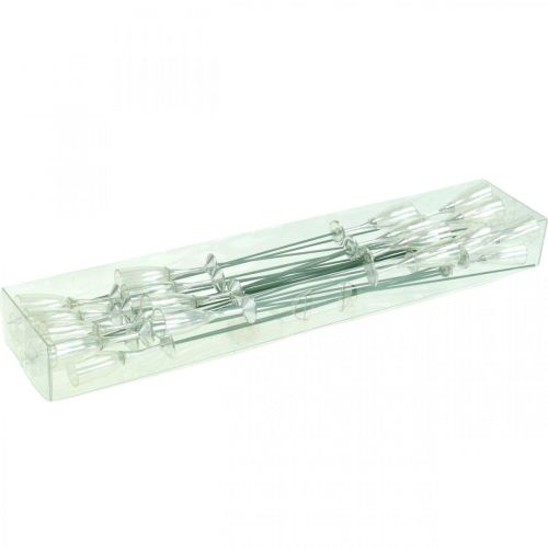 Article Mini coupe à champagne décoration réveillon du Nouvel An à coller 7,5cm 24 pcs
