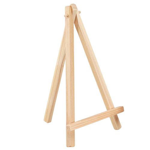 Mini chevalet porte-cartes bois naturel 11x19cm 6 pcs