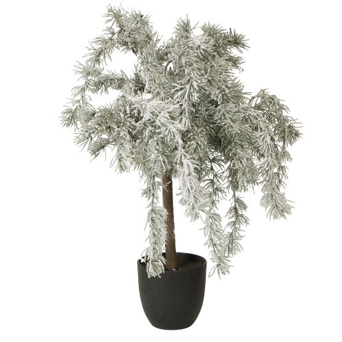 Floristik24 Mini Sapin de Noël en Pot Cèdre Neige Artificiel H60cm
