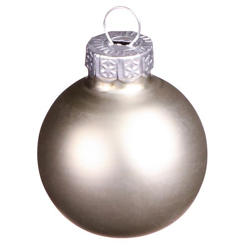 Article Mini boules de Noël boules en verre anthracite Ø3cm 22 pcs