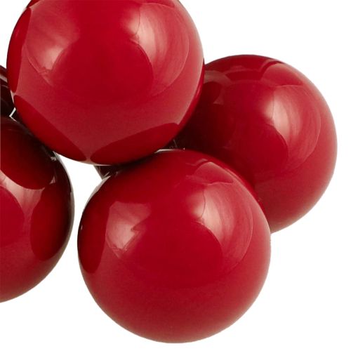 Article Mini boules de Noël boules de verre en fil rouge Ø40mm 32 pcs