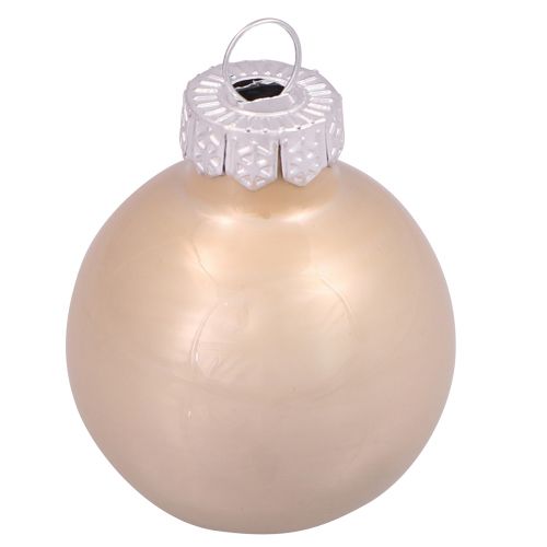 Article Mini boules de Noël boules d&#39;arbre en verre cachemire Ø3cm 22 pcs