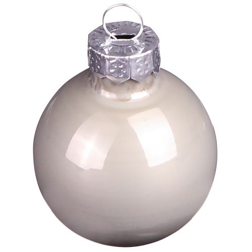Mini boules de Noël verre vert nacre gris Ø3cm 22 pcs | Floristik24.fr
