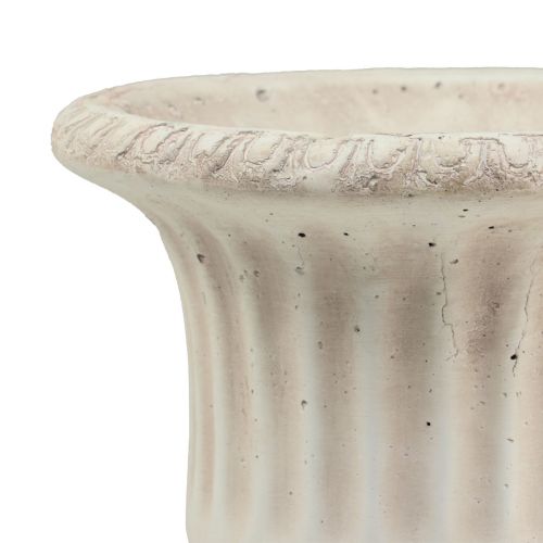 Floristik24 Mini Pot de fleurs en béton, Pot de fleurs décoratif Antique H16,5 cm