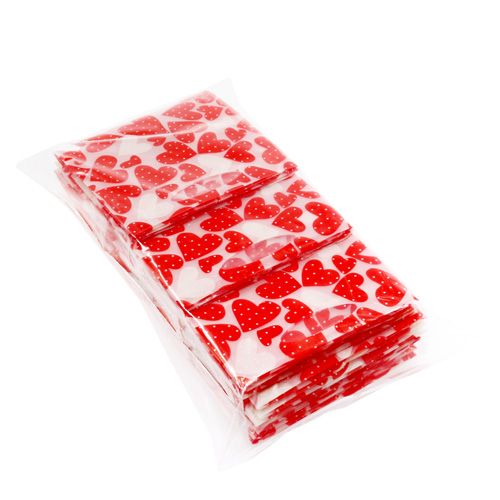 Floristik24 Mini sacs en plastique rouges 6,5 x 6,5 cm 12 p.