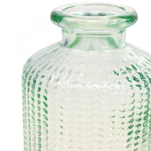 Article Mini vases bouteilles décoratives en verre rétro vintage Ø6cm H10.5cm 2pcs