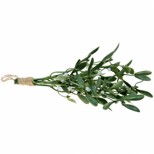 Floristik24 Gui aux baies blanches 30,5cm