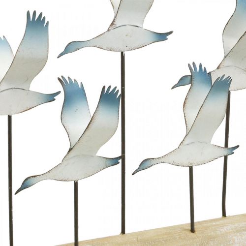 Floristik24 Décoration estivale maritime, vol d'oies, décoration en métal à poser H27cm L30cm