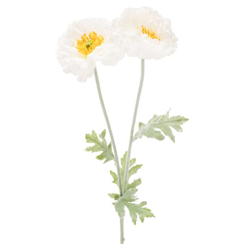 Kunstblume Pavot Blanc Tige