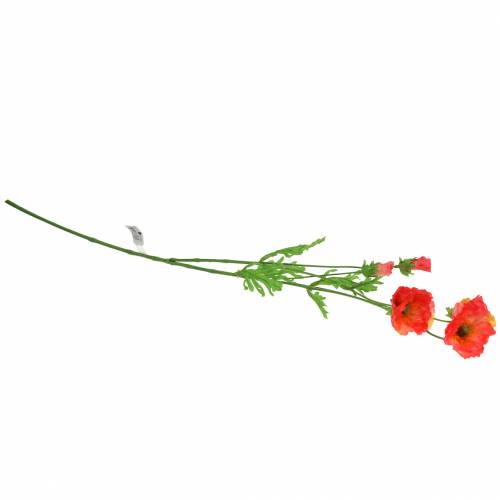 Floristik24 Coquelicot artificiel rose, fleur de soie coquelicot jaune 67cm