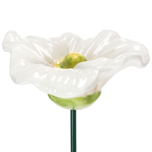Article Sculptures de coquelicots en céramique, fleurs au design artistique pour le jardin, 52 cm, lot de 2