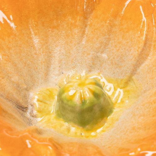 Article Sculptures de coquelicots en céramique, fleurs au design artistique pour le jardin, 52 cm, lot de 2