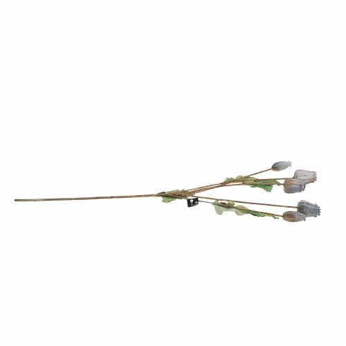 Article Cosses de graines de pavot artificielles jaune, marron H70cm