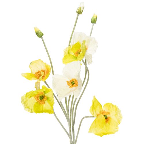 Coquelicot artificiel décoratif pour salons et bureaux, 95 cm