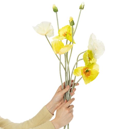 Article Coquelicot artificiel décoratif pour salons et bureaux, 95 cm