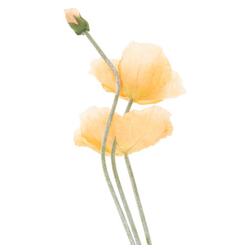 Article Coquelicot artificiel pour décoration de mariage, 95 cm, lot de 3