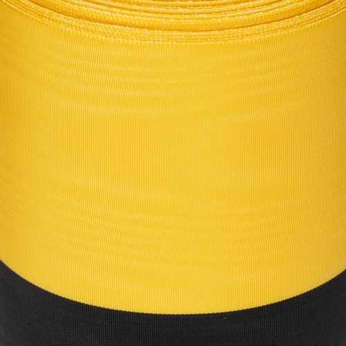 Ruban moiré pour couronne 150 mm jaune et noir - ruban de deuil, écharpe, décoration, ruban de club - rouleau de 25 m | Floristik24.fr