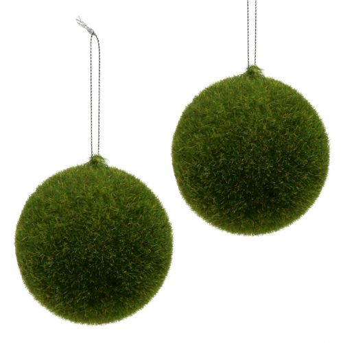 Floristik24 Boule mousse Ø8cm verte 6pcs