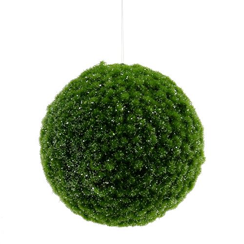 Floristik24 Boule mousse verte avec mica Ø15cm