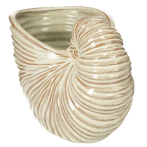 Article Pot de fleurs en céramique à motif d'escargot pour compositions florales originales, 21 cm