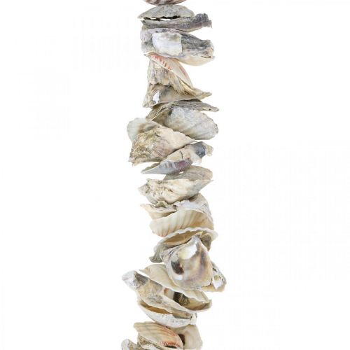 Guirlande de coquillages, décoration maritime, été, chaîne de coquillages couleurs naturelles L130cm
