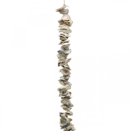 Guirlande de coquillages, décoration maritime, été, chaîne de coquillages couleurs naturelles L130cm