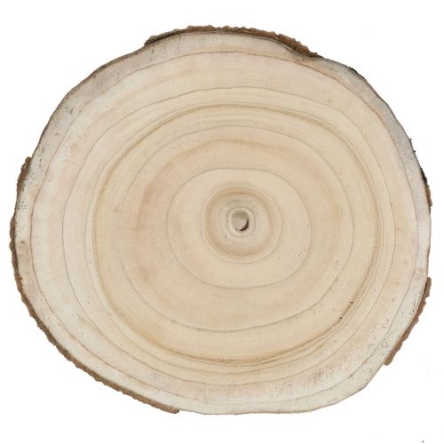 Article Tranche d&#39;arbre jacinthe des bois naturel Ø30-35cm 1 pc