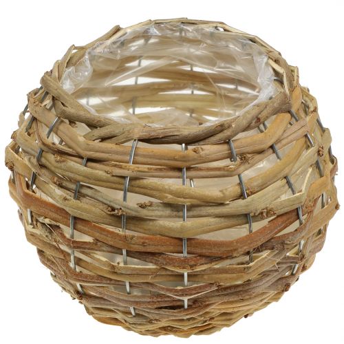 Floristik24 Ballon de basket à planter marron clair Ø25cm