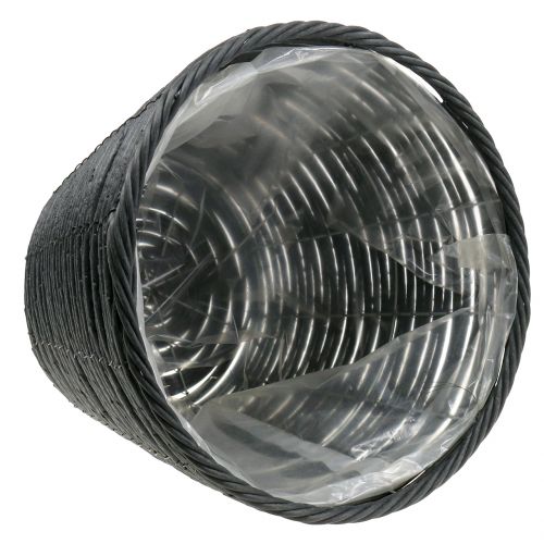 Floristik24 Cache-pot aspect rotin anthracite Ø30cm H24cm